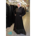 Grey Pleated Abaya