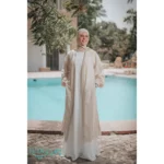 Short linen cardigan