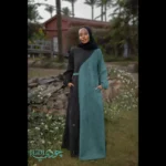 Suede Curve Abaya with Belt