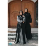Suede Triangle Abaya