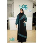 Suede edge Abaya