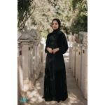 Velvet Pleated Abaya