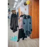 Wool Blouse with Leather