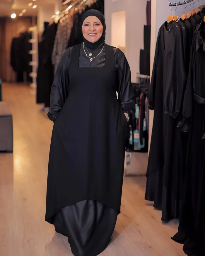 Drill crepe abaya - Image 2