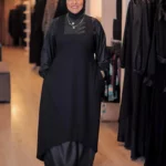 Drill crepe abaya
