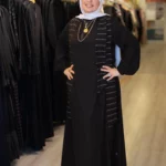 Striped Cardigan Abaya
